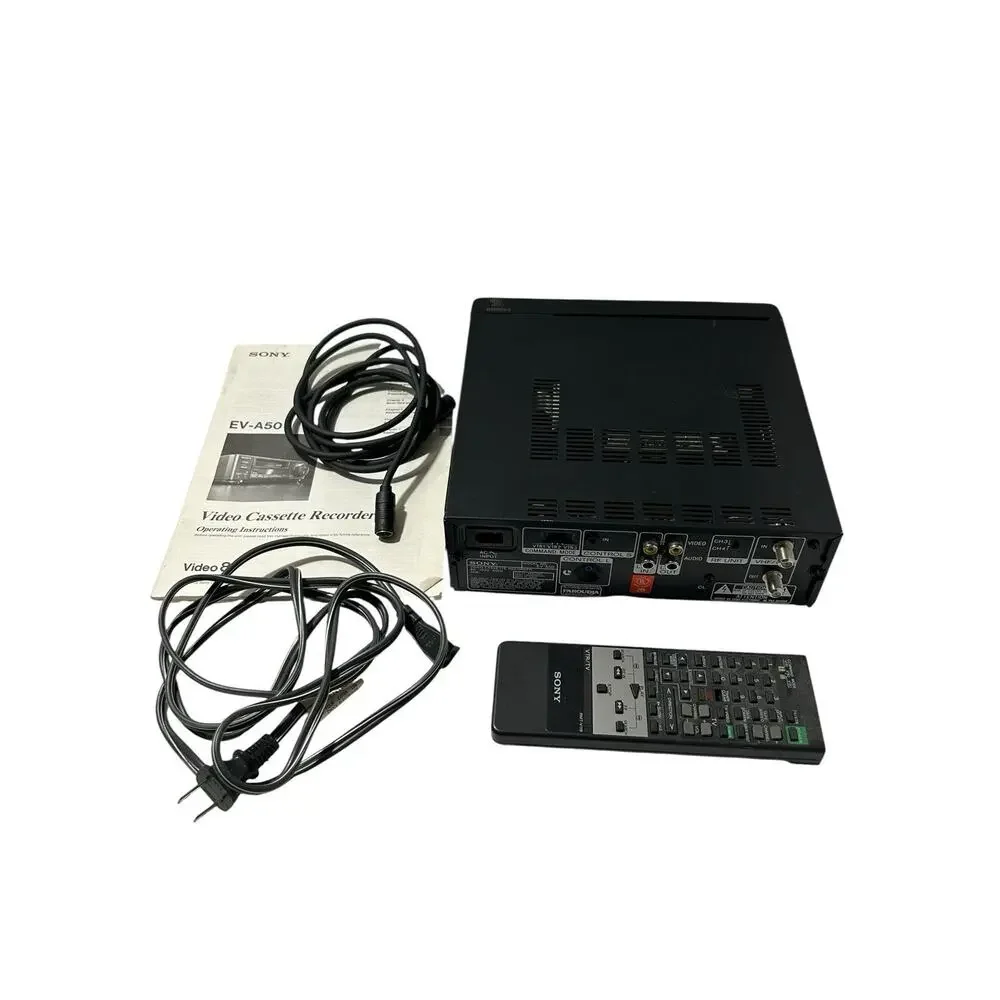 Sony EV-A50 Video8 8mm VCR Video Cassette Recorder PARTS ONLY w/Manual +Remote
